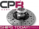 Complete Brake Disc and 40mm Hub Carrier 8mm Keyway Silver