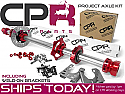 Complete 40mm Axle Kit 8mm Keyway Red PROJECT series with Weld-on Brackets