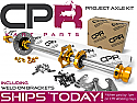 Complete 40mm Axle Kit 8mm Keyway Gold PROJECT series with Weld-on Brackets