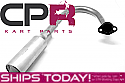 Race Spec Complete RLV Extreme Muffler Exhaust Header System for 4-Stroke Engine LIFAN OHV 6.5hp 192cc GX200 and Clone or GX160