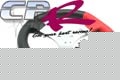 Steering Wheel Flat Top Stiched Red with Purple Anodised Kit
