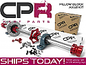 Complete 40mm Axle Kit 8mm Keyway Red PROJECT series with Pillow Blocks