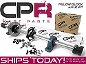 Complete 40mm Axle Kit 8mm Keyway Black PROJECT series with Pillow Blocks