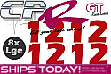 Number Pack 2 Digit LARGE - 8x Large RED AKA Legal Numbers