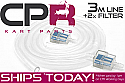 Fuel Line Go Kart Race-Type GT-Clear 5mmID 3m Length with 2x GT-Race Series Fuel Filter