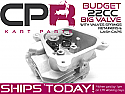 Budget BIG VALVE Cylinder Head Complete Kit (no posts or rockers) 27mm 25mm suit GX200 Clone including CPR engines 26lb Springs Valves Retainers Lash Caps
