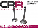 Valve 27mm INLET and 25mm EXHAUST set Stock Clone type Suit Big Valve Head Honda Clone GX200