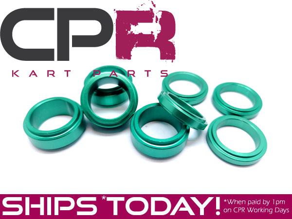 Wheel Spacer Washer Pack PK8 Anodised Green