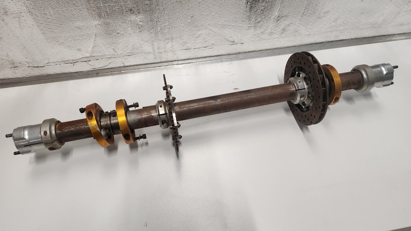 Complete 50mm Axle Assembly (Used)