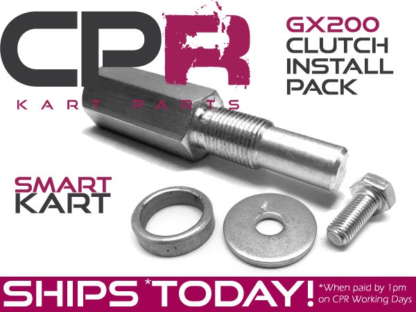 Smart Kart CPR Complete 19mm Crankshaft Clutch Installation Kit WITH PISTON STOP (suit GX200 / GX160) (Special Washer, Bolt, and Spacer)