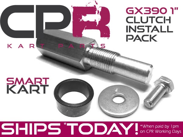 Smart Kart CPR Complete 1-inch 25.4mm Crankshaft Clutch Installation Kit WITH PISTON STOP (suit GX390) (Special Washer, Bolt, and Spacer)