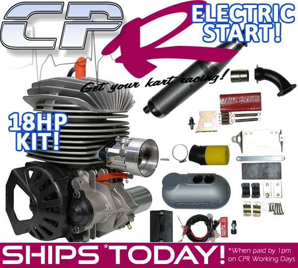 2-Stroke Engine PRD RK100 18hp Electric Start 10T 219p Clutch COMPLETE READY-TO-RACE PACKAGE