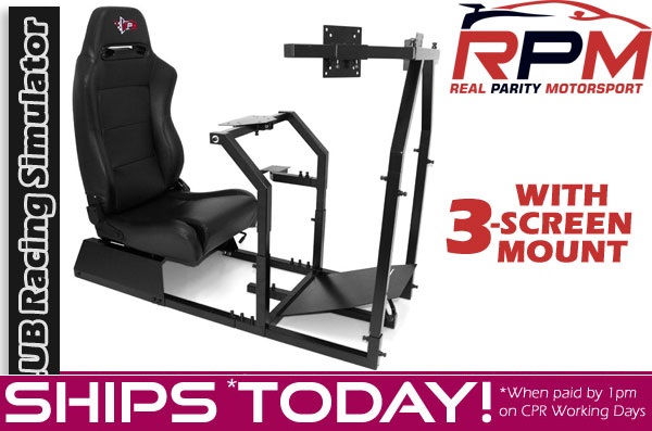 Racing Cockpit Rig RPM Club with Triple (3-Screen) Mount