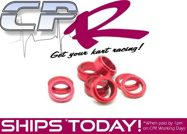 Wheel Spacer Washer Pack PK8 Anodised Red