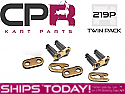 Go Kart Chain Master Link and Circlip 219P Joiner Link 219 Pitch BRAND NEW (TWIN PACK 2pcs)