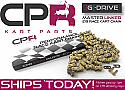 Go Kart Chain G-DRIVE GOLD Premium Race 219 Pitch 106 Links With Joiner Link
