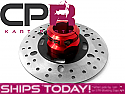 Complete Brake Disc and 40mm Hub Carrier 8mm Keyway Red