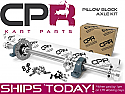 Complete 40mm Axle Kit 8mm Keyway Silver PROJECT series with Pillow Blocks