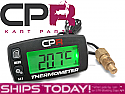 Coolant (Water) Temperature Gauge GT2 CPR 2 or 4-Stroke with Max Temp Recall - Easy To Read Large Display, Backlight, Replaceable Battery, Temp Alert